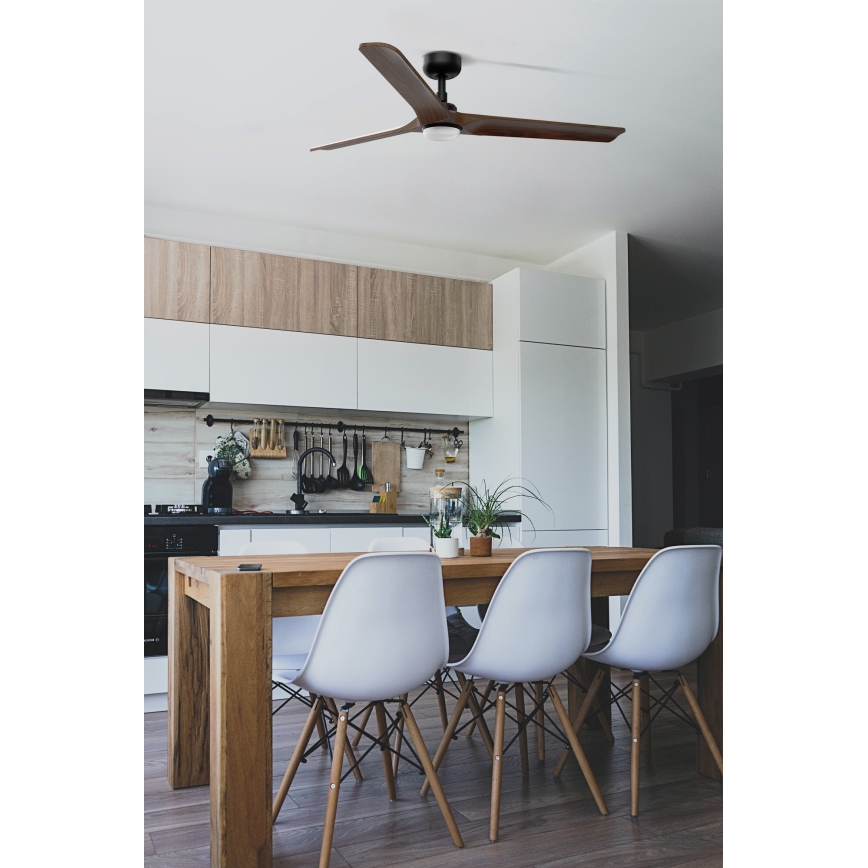 FARO 33809-1TW - LED Stmívatelný ventilátor HEYWOOD LED/10W/230V 2700/3000/4000K pr. 132 cm + dálkové ovládání