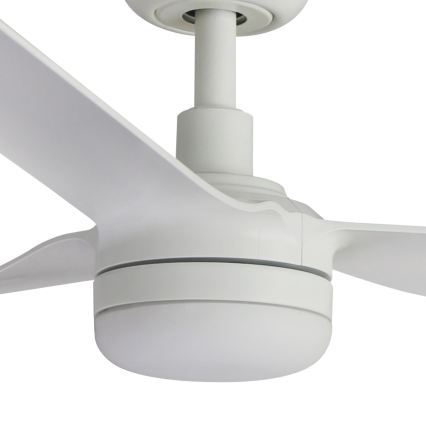 FARO 33814WT1S - LED Stmívatelný stropní ventilátor PUNT M LED/18W/230V 2700/3000/4000K pr. 132 cm bílá Wi-Fi Tuya + dálkové ovládání