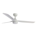 FARO 33814WT1S - LED Stmívatelný stropní ventilátor PUNT M LED/18W/230V 2700/3000/4000K pr. 132 cm bílá Wi-Fi Tuya + dálkové ovládání