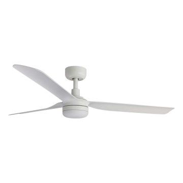 FARO 33814WT1S - LED Stmívatelný stropní ventilátor PUNT M LED/18W/230V 2700/3000/4000K pr. 132 cm bílá Wi-Fi Tuya + dálkové ovládání