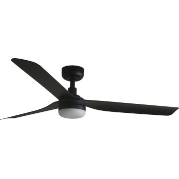 FARO 33815WT-21 - LED Stmívatelný stropní ventilátor PUNT M LED/18W/230V 2700/3000/4000K černá pr. 132 cm Wi-Fi Tuya + dálkové ovládání