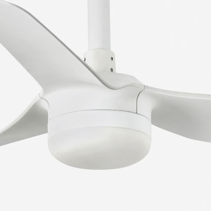 FARO 33820WT-1TW - LED Stmívatelný stropní ventilátor MINI PUNT S LED/10W/230V 2700/4000/6000K bílá pr. 90 cm Wi-Fi Tuya + dálkové ovládání