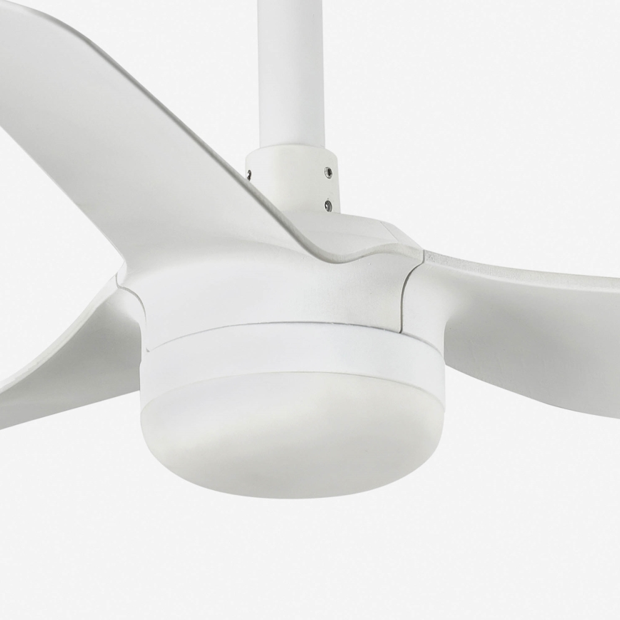 FARO 33820WT-1TW - LED Stmívatelný stropní ventilátor MINI PUNT S LED/10W/230V 2700/4000/6000K bílá pr. 90 cm Wi-Fi Tuya + dálkové ovládání