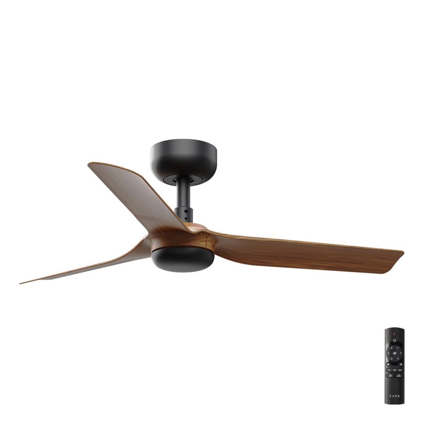 FARO 33823 - Stropní ventilátor MINI PUNT S hnědá/černá pr. 90 cm + dálkové ovládání