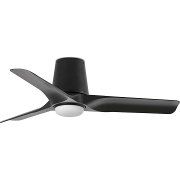 FARO 33827-1TW - LED Stmívatelný stropní ventilátor HEY TUB S LED/10W/230V 2700/3000/4000K černá pr. 90 cm + dálkové ovládání