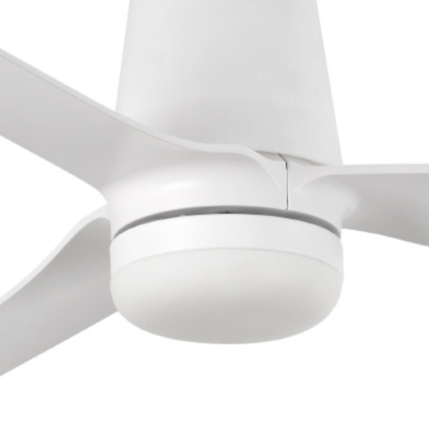 FARO 33828-1TW - LED Stmívatelný stropní ventilátor PUNT TUB M LED/18W/230V 3000/4200/6500K pr. 130 cm bílá + dálkové ovládání