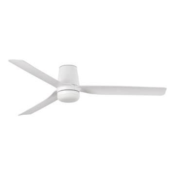 FARO 33828-1TW - LED Stmívatelný stropní ventilátor PUNT TUB M LED/18W/230V 2700/3000/4000K pr. 130 cm bílá + dálkové ovládání