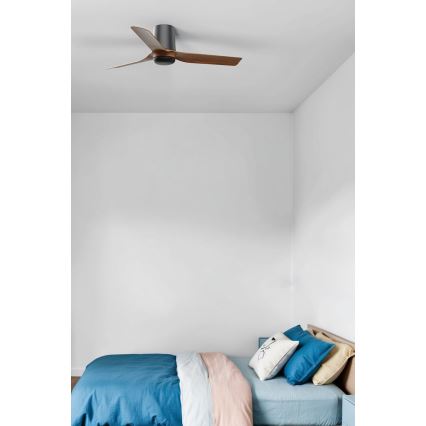 FARO 33835 - Stropní ventilátor MINI PUNT TUB S hnědá/černá pr. 90 cm + dálkové ovládání