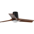 FARO 33837-1TW - LED Stmívatelný stropní ventilátor HEYWOOD TUB S LED/10W/230V 2700/3000/4000K borovice/černá pr. 90 cm + dálkové ovládání