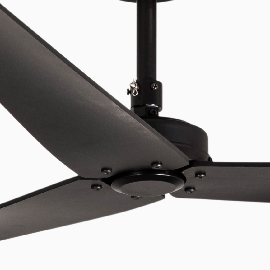 FARO 34100 - Stropní ventilátor MILOS černá + dálkové ovládání