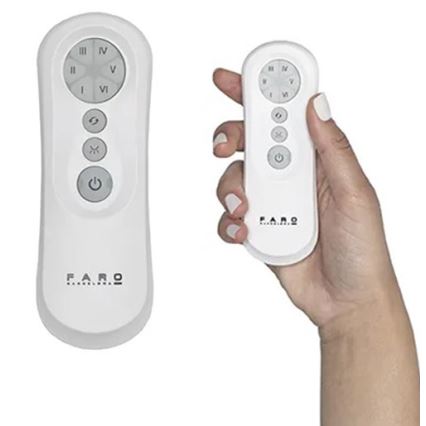 FARO 34100 - Stropní ventilátor MILOS černá + dálkové ovládání