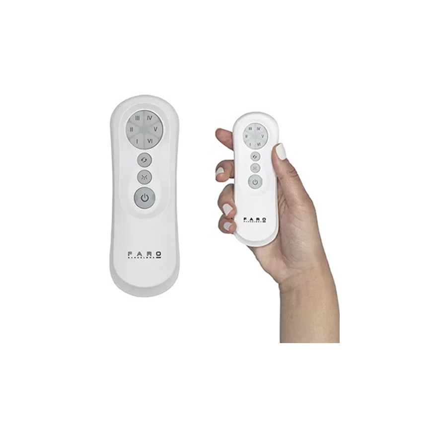 FARO 34100 - Stropní ventilátor MILOS černá + dálkové ovládání