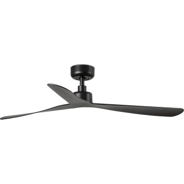 FARO 34196WT - Stropní ventilátor ROCKER M pr. 132 cm černá Wi-Fi Tuya + dálkové ovládání