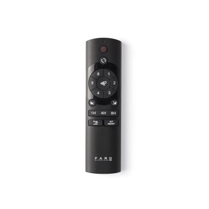 FARO 34276WT-11L - Stropní ventilátor KLIM L 1xE27/15W/230V dřevo/černá pr. 150 cm Wi-Fi Tuya + dálkové ovládání
