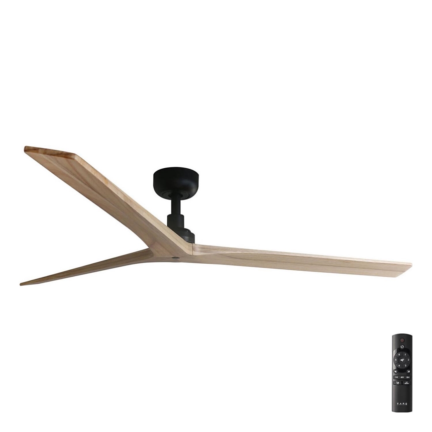 FARO 34282 - Stropní ventilátor KLIM L hnědá/černá pr. 150 cm + dálkové ovládání