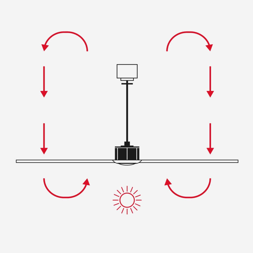 FARO 34282WT-11L - Stropní ventilátor KLIM L 1xE27/15W/230V dřevo/černá pr. 150 cm Wi-Fi Tuya + dálkové ovládání