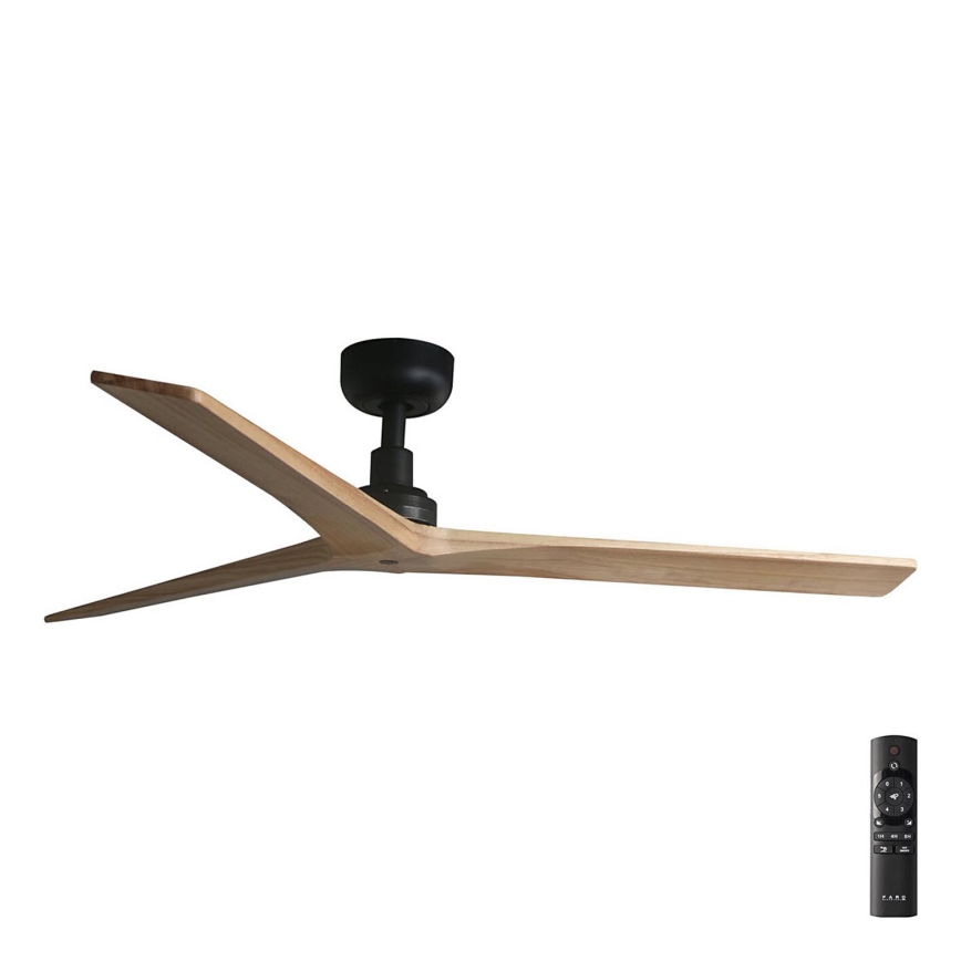 FARO 34283 - Stropní ventilátor KLIM M hnědá/černá pr. 125 cm + dálkové ovládání