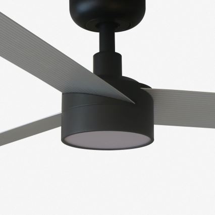 FARO 34286-1TW - LED Stmívatelný stropní ventilátor CRUISER L LED/18W/230V 2700/4000/6500K pr. 132 cm černá/šedá + dálkové ovládání