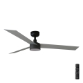 FARO 34286-1TW - LED Stmívatelný stropní ventilátor CRUISER L LED/18W/230V 2700/3000/4000K pr. 132 cm černá/šedá + dálkové ovládání
