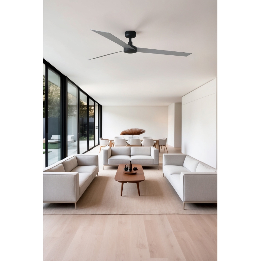 FARO 34287 - Stropní ventilátor CRUISER XL černá pr. 160 cm + dálkové ovládání