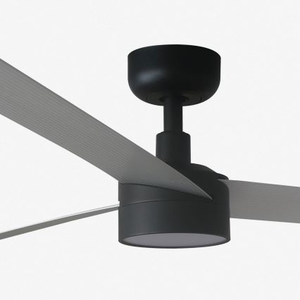 FARO 34287WT1S - LED Stmívatelný stropní ventilátor CRUISER XL LED/18W/230V 2700/3000/4000K pr. 160 cm šedá/černá Wi-Fi Tuya + dálkové ovládání