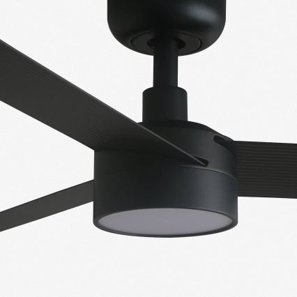 FARO 34289WT1S - LED Stmívatelný stropní ventilátor CRUISER S LED/18W/230V 2700/3000/4000K pr. 106 cm černá Wi-Fi Tuya + dálkové ovládání