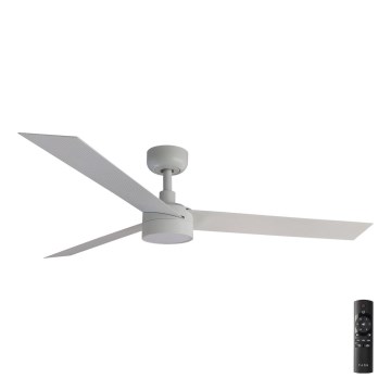 FARO 34290-1TW - LED Stmívatelný ventilátor CRUISER LED/20W/230V 2700/3000/4000K pr. 132 cm bílá + dálkové ovládání