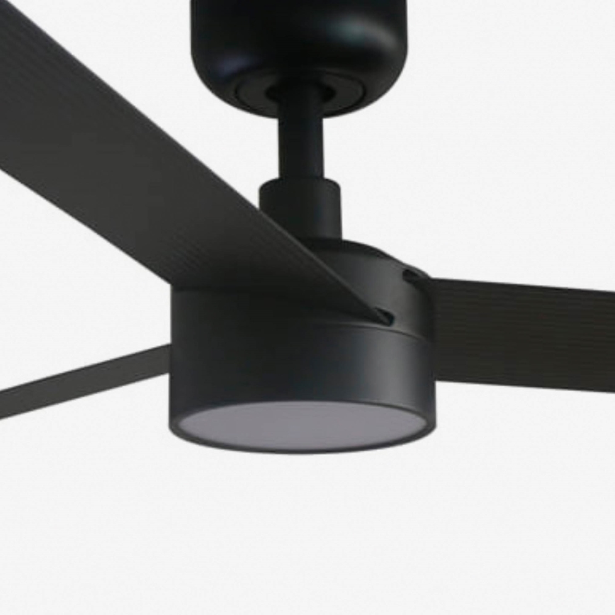 FARO 34291WT1S - LED Stmívatelný stropní ventilátor CRUISER L LED/18W/230V 2700/3000/4000K pr. 132 cm černá Wi-Fi Tuya + dálkové ovládání