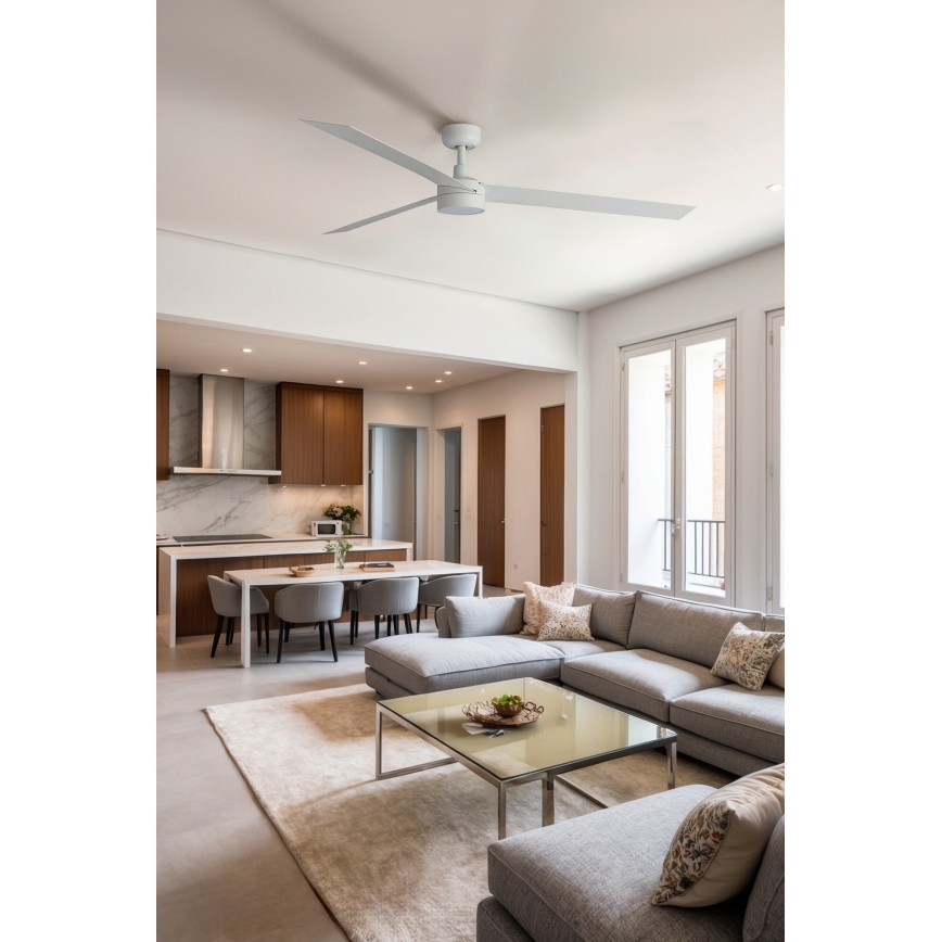FARO 34292-1TW - LED Stmívatelný ventilátor CRUISER LED/20W/230V 2700/3000/4000K pr. 160 cm bílá + dálkové ovládání