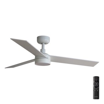 FARO 34295-1TW - LED Stmívatelný stropní ventilátor RUDDER S LED/18W/230V 2700/4000/6500K pr. 106 cm bílá + dálkové ovládání