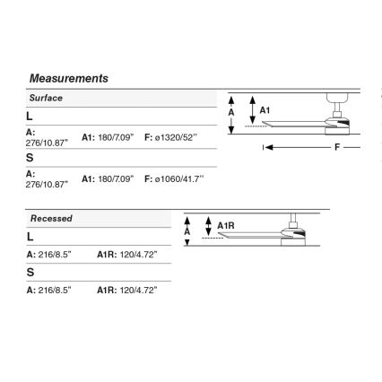 FARO 34295WT1S - LED Stropní ventilátor RUDDER S LED/18W/230V 2700/3000/4000K pr. 106 cm béžová/bílá Wi-Fi Tuya + dálkové ovládání