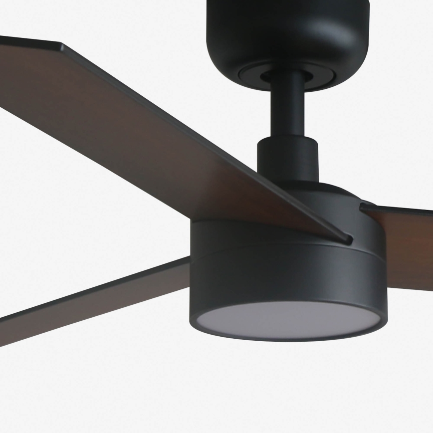 FARO 34296-1TW - LED Stmívatelný stropní ventilátor RUDDER S LED/18W/230V 2700/4000/6500K pr. 106 cm černá + dálkové ovládání