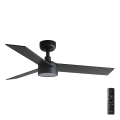 FARO 34296-1TW - LED Stmívatelný stropní ventilátor RUDDER S LED/18W/230V 2700/3000/4000K pr. 106 cm černá + dálkové ovládání
