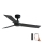 FARO 34296WP - Stropní ventilátor RUDDER S černá pr. 106 cm SMART + dálkové ovládání
