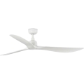 FARO 34363 - Stropní ventilátor OUTWOOD L bílá pr. 150 cm IP44 + dálkové ovládání