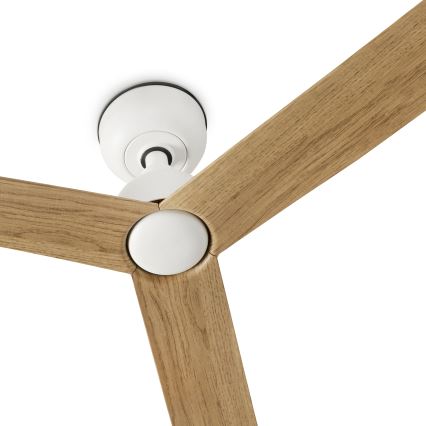 FARO 34370WT - Stropní ventilátor MARINE M pr. 125 cm hnědá/bílá IP44 Wi-Fi Tuya + dálkové ovládání