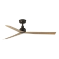 FARO 34371WT - Stropní ventilátor MARINE M pr. 125 cm hnědá/černá IP44 Wi-Fi Tuya + dálkové ovládání