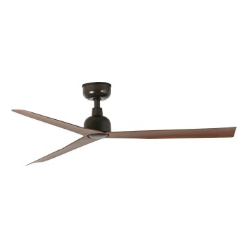 FARO 34372WT - Stropní ventilátor MARINE M pr. 125 cm hnědá/černá IP44 Wi-Fi Tuya + dálkové ovládání