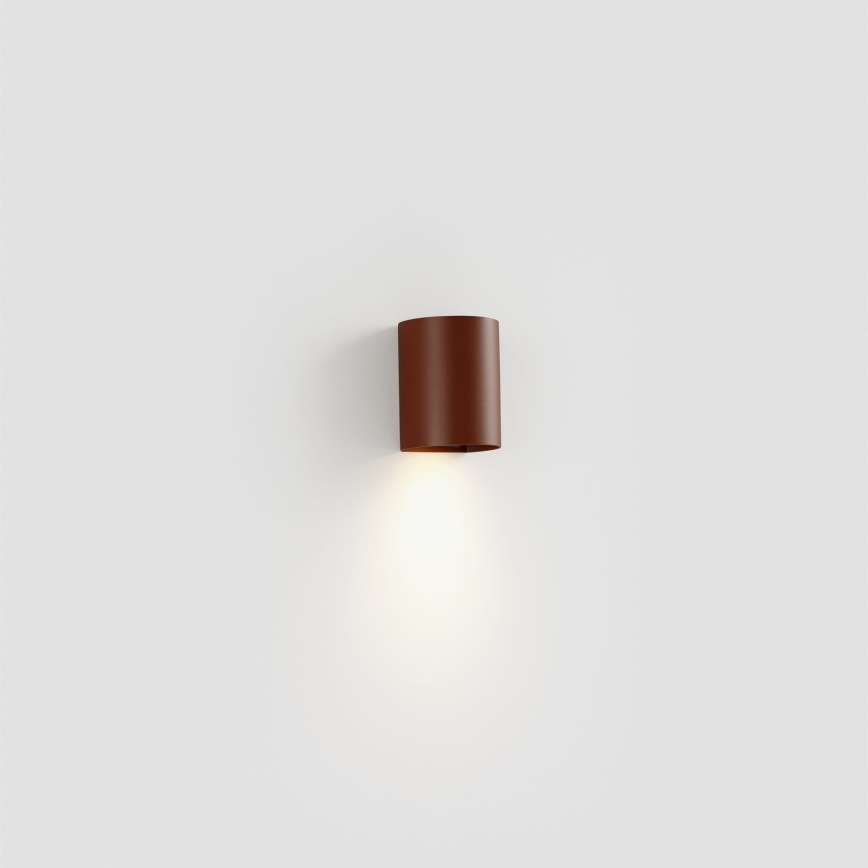 FARO 40525 - Nástěnné svítidlo SOLE 1xGU10/8W/230V cihlová kulatý