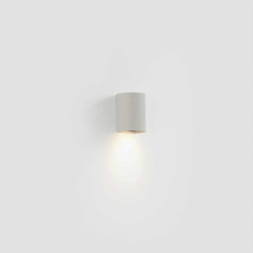 FARO 40526 - Nástěnné svítidlo SOLE 1xGU10/8W/230V bílá vroubkovaná kulatý