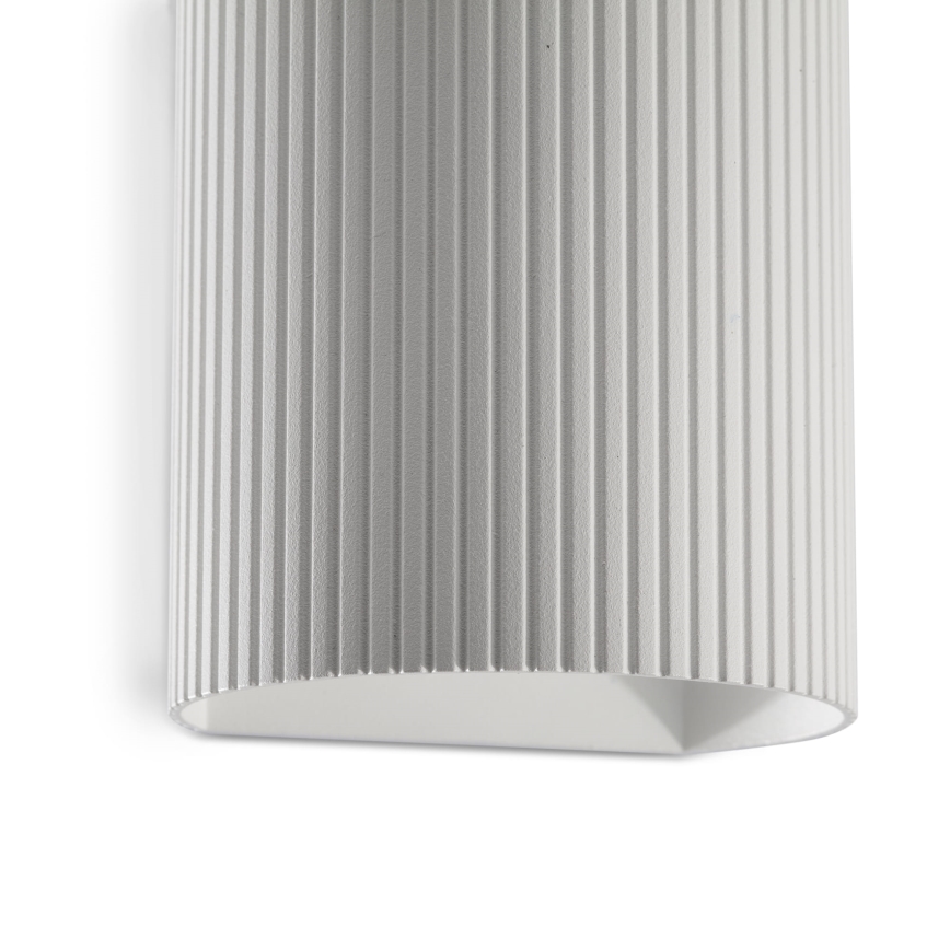 FARO 40526 - Nástěnné svítidlo SOLE 1xGU10/8W/230V bílá vroubkovaná kulatý