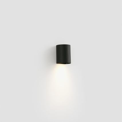 FARO 40527 - Nástěnné svítidlo SOLE 1xGU10/8W/230V černá vroubkovaná kulatý