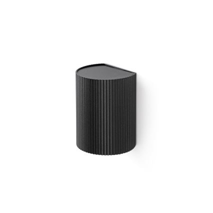 FARO 40527 - Nástěnné svítidlo SOLE 1xGU10/8W/230V černá vroubkovaná kulatý