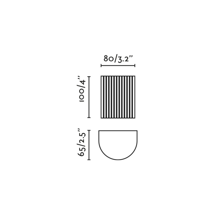 FARO 40527 - Nástěnné svítidlo SOLE 1xGU10/8W/230V černá vroubkovaná kulatý