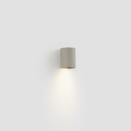 FARO 40528 - Nástěnné svítidlo SOLE 1xGU10/8W/230V šedá vroubkovaná kulatý