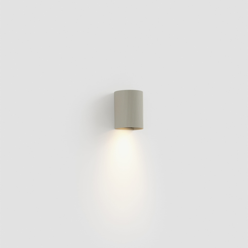 FARO 40528 - Nástěnné svítidlo SOLE 1xGU10/8W/230V šedá vroubkovaná kulatý