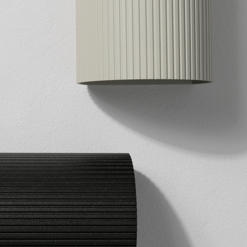 FARO 40528 - Nástěnné svítidlo SOLE 1xGU10/8W/230V šedá vroubkovaná kulatý