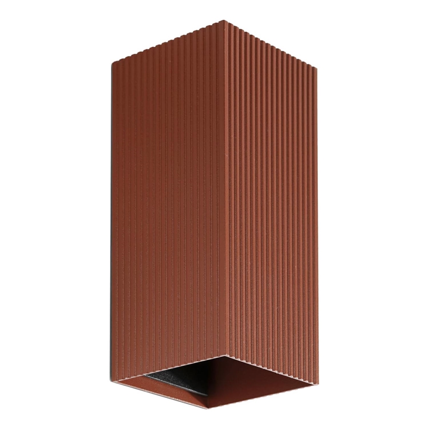 FARO 40568 - Nástěnné svítidlo SOLE 2xGU10/8W/230V cihlová vroubkovaná hranatý