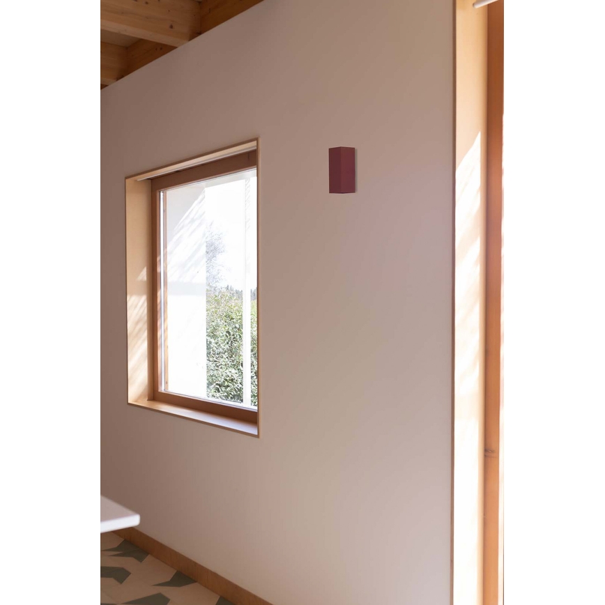 FARO 40568 - Nástěnné svítidlo SOLE 2xGU10/8W/230V cihlová vroubkovaná hranatý