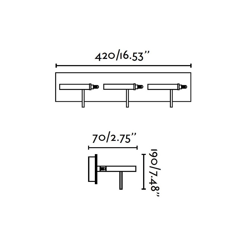 FARO 40805 - LED Nástěnné svítidlo BOREAL 3xLED/5W/230V